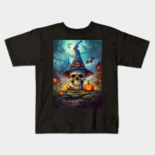 Halloween Scene Kids T-Shirt